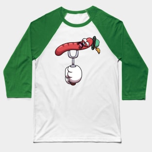 Oktoberfest Sausage On Vork Baseball T-Shirt